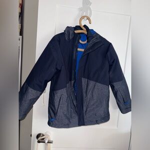 The North Face double layered ski Blue Jacket